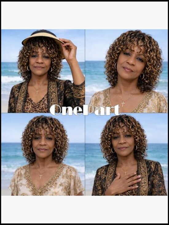 Water Wave Wig with Bangs 100% Brazilian Virgin Human Hair Glueless Machine main image 6